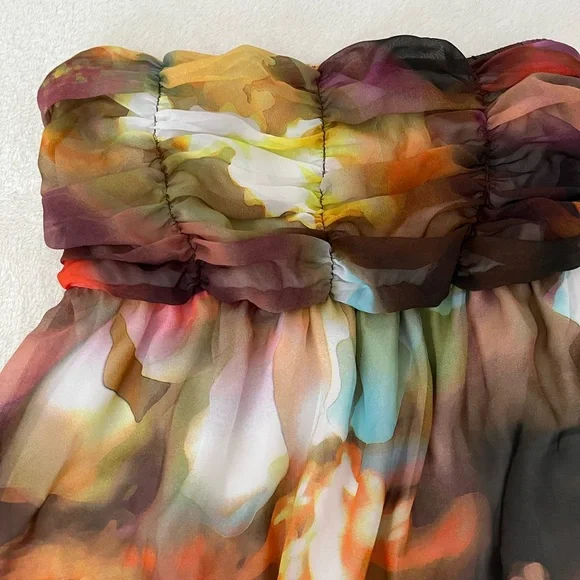 Studio Y Multicolor Strapless Dress - Picture 5 of 7